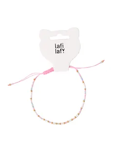 Браслет из бисера розовый (12-253004-С32) (Lafilaf)