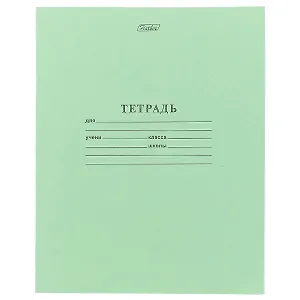 Тетрадь в клетку Hatber, 24 листа, зеленая