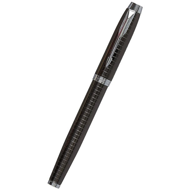 Ручка-роллер чёрная, IM Premium Dark Espresso Ciselled CT, Parker 250210 — 1