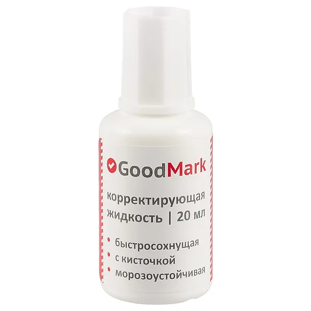 Корректор GoodMark, 20 мл, кисть, морозостойкий, на спиртовой основе 238077 — 1