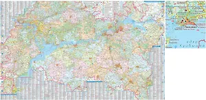Настенная карта Республики Татарстан (плакат 1.45 х 1.00 м, в 1 см 2.85 км)