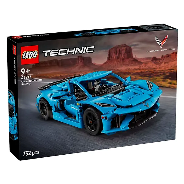 LEGO Technic: Шевроле Корвет Стингрей синий, 732 детали (42217) 3121311 — 4
