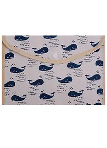 Папка-конверт А5 на кнопке "Лен", ткань