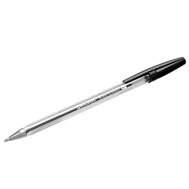 Шариковая ручка чёрная 0,7 мм, M-500 Classic, Brauberg 2937278 — 9