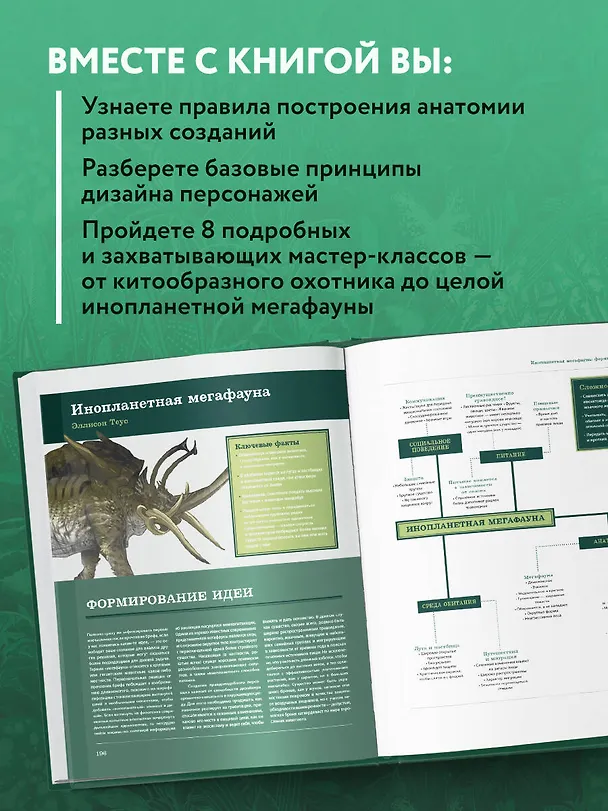 Книга Создание фантастических существ. Полный курс: от разработки концепта до готового персонажа (Алекс Рис, Бринн Метени, Эндрю Бейкер) — 8