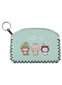 Кошелек на молнии Kawaii Зверюшки (9х13) (кожзам)