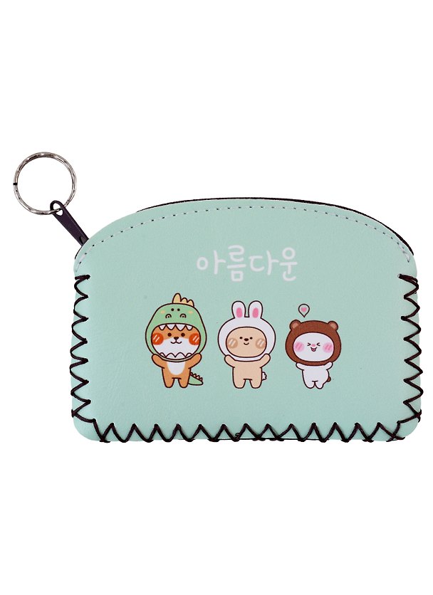 Кошелёк на молнии «Kawaii Зверюшки», кожзам, 9х13 см 2955721 — 1