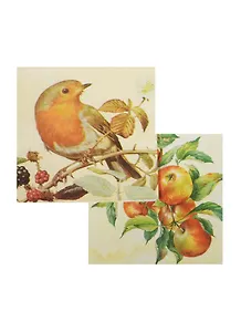 Набор салфеток для декупажа Птицы/ Яблоки (2421 Ж/1843 ф) (6/9000024801271)