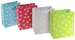 Пакет подарочный бумажный "Нежный горошек", А6