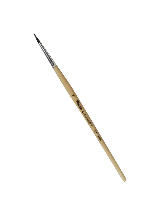 Кисть белка круглая №3, School&Hobby, Creative, Pinax 235500 — 1