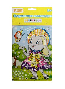 Набор д/творч. Сверкающая аппликация Зайка (631849) (3+) (Color Puppy) (упаковка)