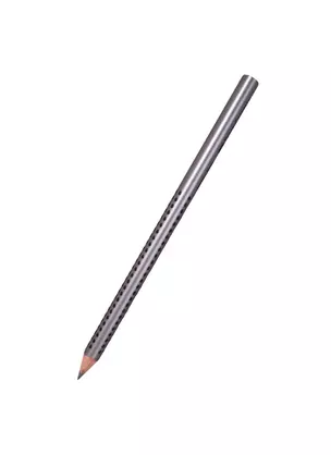 Карандаш Faber-Castell "Jumbo Grip" серебряный металлик, трехгранный, утолщенный — 255904 — 1