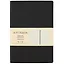 Ежедневник недат. А5 136л "SOFT TOUCH" черный, интегр.обл., иск.кожа, тонир.блок, скругл.углы, цв.торец, ляссе — 261074 — 1