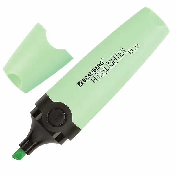 Текстовыделитель Brauberg, Delta Pastel, мятный 1-5 мм 2937343 — 3