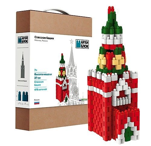 Конструктор «Спасская башня» 470 деталей, пластик, АрхиБлок 351369 — 1