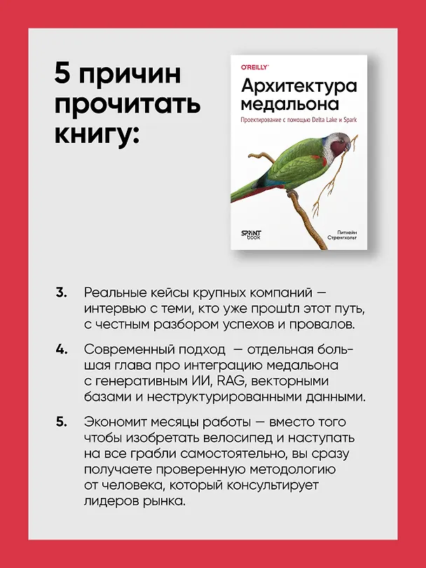 Книга Архитектура медальона. Проектирование с помощью Delta Lake и Spark (Питхейн Стренгхольт) — 8