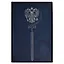 Ежедневник дат. 2025 г. А5 176л 146х211 "Тиволи" синий, кожзам, твердый переплет, тисн. фольгой, офсет, ляссе, подар.карт.коробка — 3054324 — 2