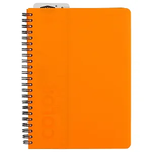 Тетрадь в клетку Stila, Neon orange, 96 листов