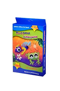 3D Конструктор из мягк. пласт. ЭВА Ящерица и Лягушка (C2437-02) (набор для творчества) (4+) (коробка)