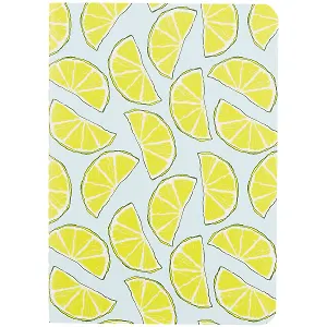 Записная книжка А6 32л кл. "Лимоны", тонир. внутр. блок, сшивка