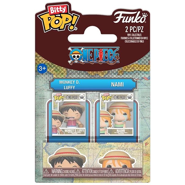 Набор Funko Bitty POP! One Piece Monkey D. Luffy & Nami 2шт 94220 3174553 — 1