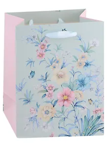 Пакет А5 23*18*10 "Цветочная красота" жен., бум.мат.ламинат 