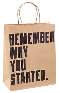 Пакет А4 26*32*12 "Мотивация" нейтр., крафт, бум.мат.ламинат, ассорти