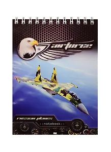 Блокнот А6 40л кл. "Айфрос" карт.обл., УФ-лак, гребень, ассорти, ПЗБФ