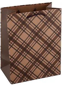 Пакет А5 23*18*10 "Клетка" нейтр., крафт