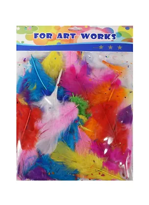 Перья для декорирования Мульти-цвет (15 см) (11054400) (упаковка) 2483248