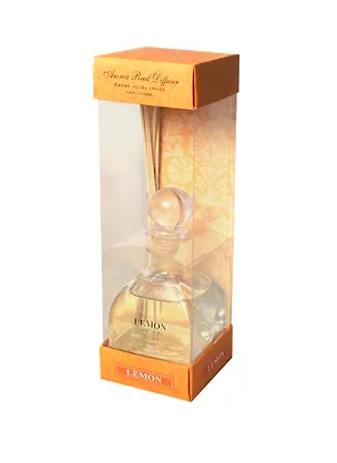 Аромадиффузер Лимон (RTN011) (50мл) с раттановыми палочками 2402230