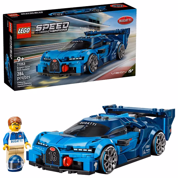 LEGO Speed Champions: Гоночный автомобиль Bugatti Vision Gran Turismo, 284 детали (77253) 3169397 — 1