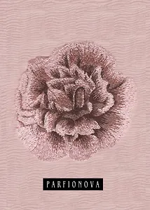 Блокнот для записей А6+ 80л «Цветок мальвы» 7БЦ, крем.бумага, ляссе, PARFIONOVA