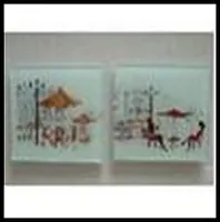 Подставки из стекла под кружку (набор из 2х штук) (27843) (9х9) 2342656