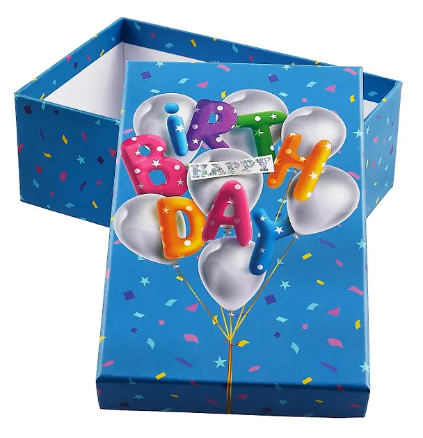 Коробка подарочная "Birthday" 18*12*7см, картон 2981945 — 2