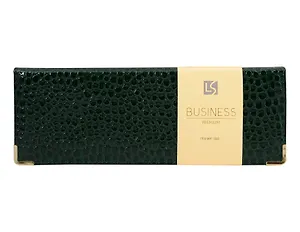 Планинг дат. 2026г. 56л "Business Premium. Lizard" зеленый, 7Б, тв.переплет, настольный, иск.кожа, обл.поролон, евроспираль, съемный тонир.блок, мет.уголки, инд.уп