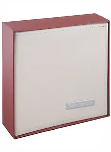 Фотоальбом BRAUBERG на 200 фото 10*15 см, под гладкую кожу, индивидуальный бокс, белый (391115)