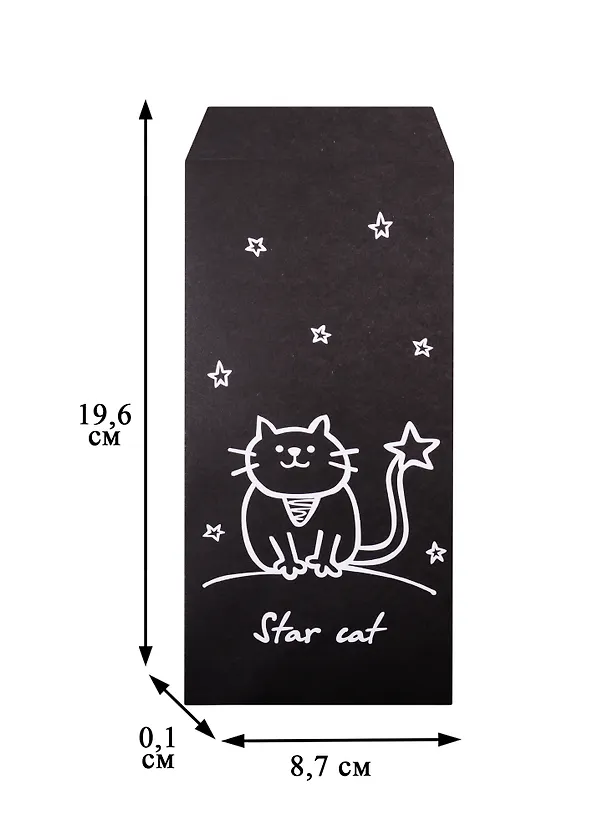 Конверт для денег "Star cat", 5 штук 254186 — 2