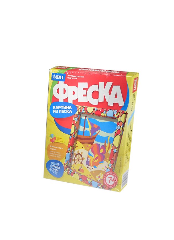 Фреска Картинка из песка Тайны моря (Кп-010) (коробка-рамка) (цв. основа) (LORI) (набор для творчества) (7+) 2415426 — 1