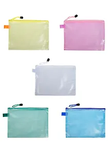 Папка на молнии А5 пластиковая, ассорти, CENTRUM