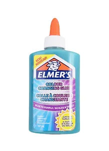 Клей для слаймов, меняющий цвет, 147мл, син/фиол, Elmers