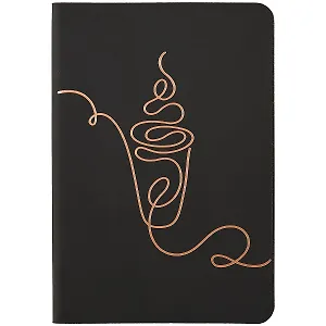 Записная книжка "Софт-тач", А6, 96 листов, черный