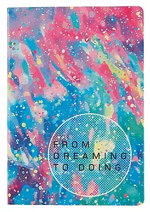 Книга для записей А5 80л "Dream book. № 3" иск.кожа, комбинир.блок