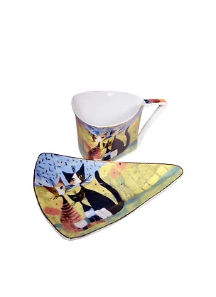 Набор чайный Кошки на 1 персону (чашка 220 мл, блюдце) (85-1175) 2407600