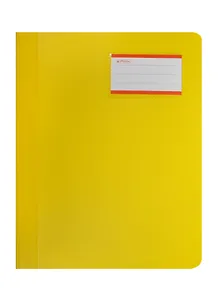 Папка-скоросшиватель А4 карман для визитки, непрозрачный, желтый, пластик 0,4мм, Herlitz