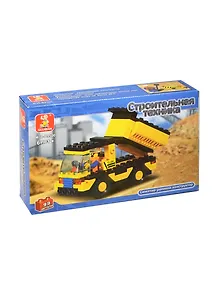 Конструктор пластмас. Строительная техника Самосвал (M38-B9500) (93дет.) (Sluban) (6+) (коробка)