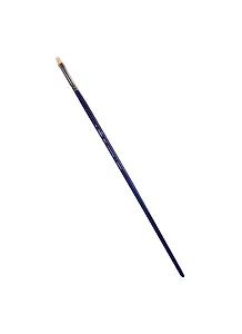 Кисть художественная Манеж, синтетика упругая, плоская, длинная ручка №2, Гамма