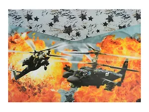 Конверт на кнопке А4 Вертолет, 4252006