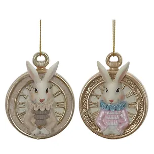 Фигурка декоративная подвесная Заяц, 2 варианта (5х2х7) 3126923