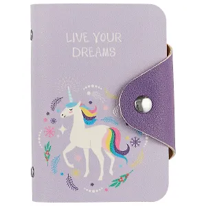 Визитница Единороги Live your dreams (20 карт) (PU) (11×8) (блистер) (12-11592-ZY-19)